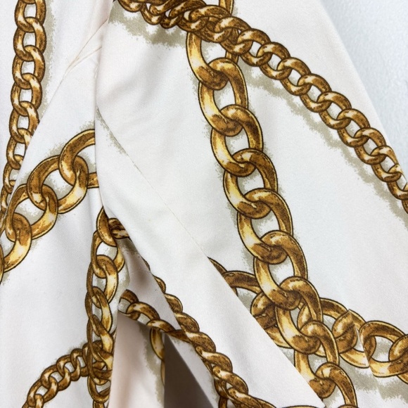 Vintage Linea by Louis Dell’Olio Chain Print Blazer Sz S - Picture 10 of 11